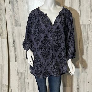 F10 womens cute purple top size 2x PURE ENERGY